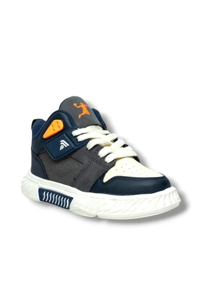 Alessio 537-26 Cilt Anatomik Filet Çocuk Sneaker Lacivert Füme Bej 31-35 ürün görseli 1