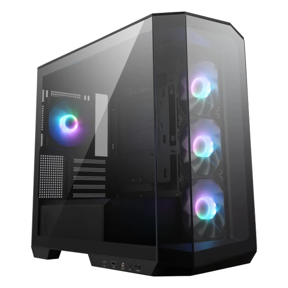MSI MAG Pano M100R PZ USB 3.2 ARGB mATX Micro Tower Siyah Kasa ürün görseli 1