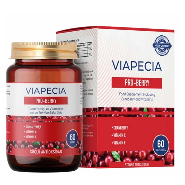 Viapecia Pro-Berry Turna Yeşili ve Vitaminler İçeren Takviye Edici Gıda 6 Kapsül ürün görseli 1