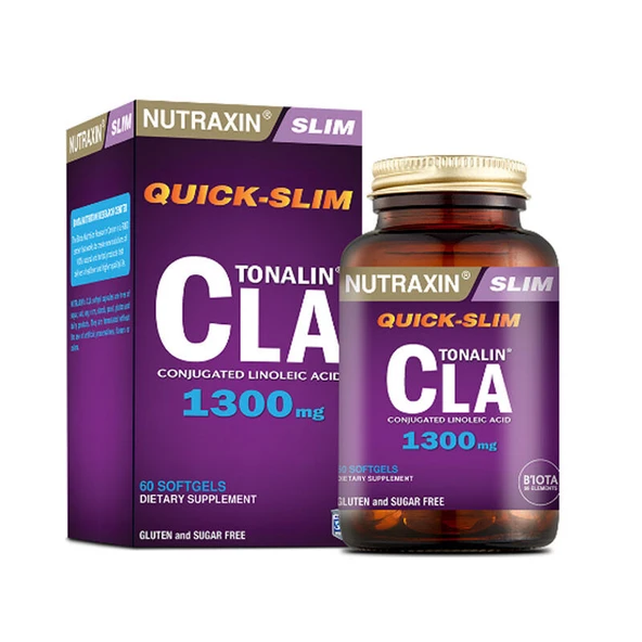 Nutraxin Quick Slim Tonalin CLA 1300mg 60Kapsül ürün görseli 1