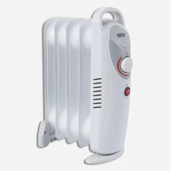 Mini 600 W 5 Dilim Elektrikli Termostatlı Radyatör Beyaz ürün görseli 1