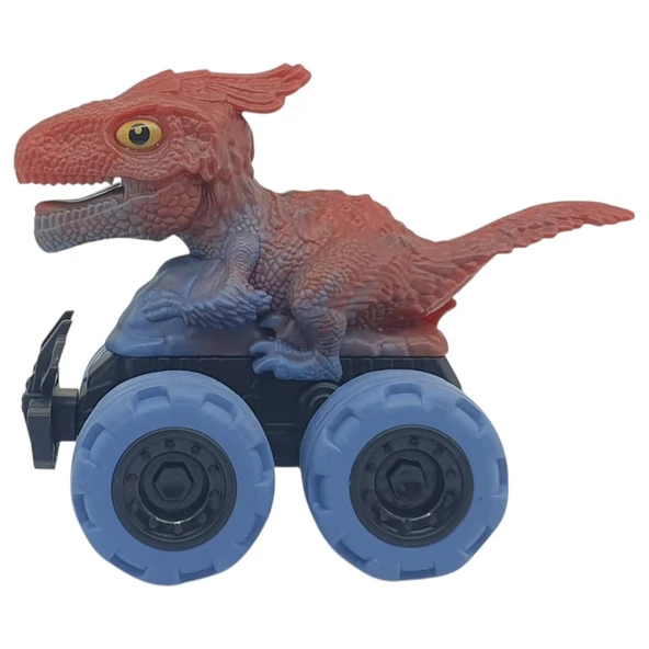 Sürtmeli Dinazor Arabalar 12 cm - H-20 - Parasaurolophus - Mavi ürün görseli 1