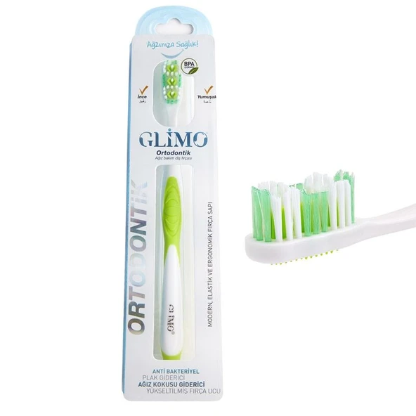 Glimo Ortodontik Ağız Bakım Diş Fırçası ürün görseli 1