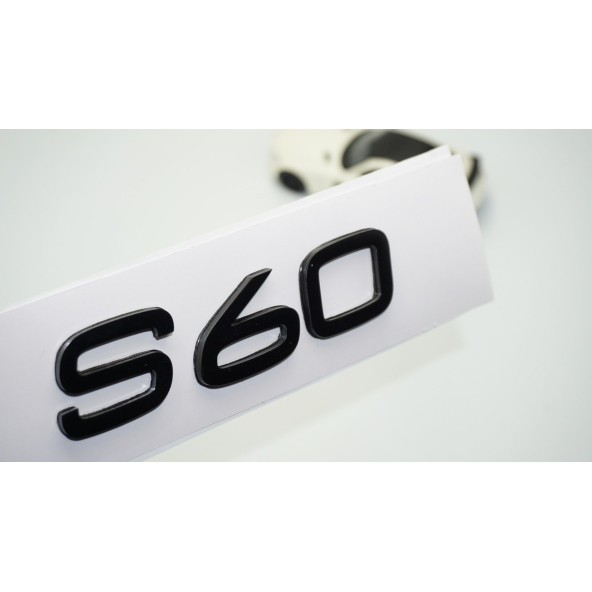 DK Tuning S60 Siyah ABS 3M 3D Bagaj Yazı Logo Volvo İle Uyumlu ürün görseli 1
