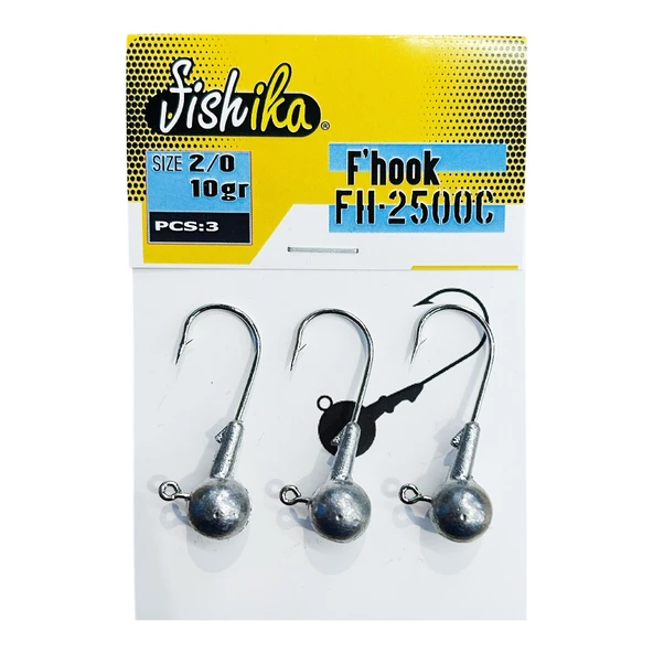 Fishika 2500 #2/0 10gr Jig Head ürün görseli 1