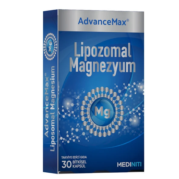 Mediniti AdvanceMax Lipozomal Magnezyum 30 Bitkisel Kapsül ürün görseli 1