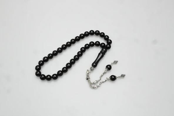 BlackCraft Oltu Sıkması Sade Tespih - Resim 12