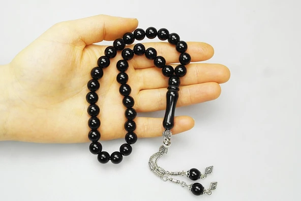 BlackCraft Oltu Sıkması Sade Tespih - Resim 5