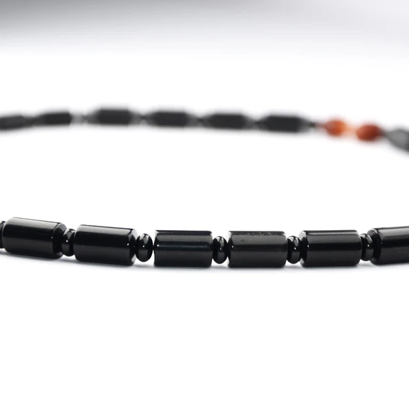 BlackCraft Oltu Taşı Mono Kolye - Resim 7