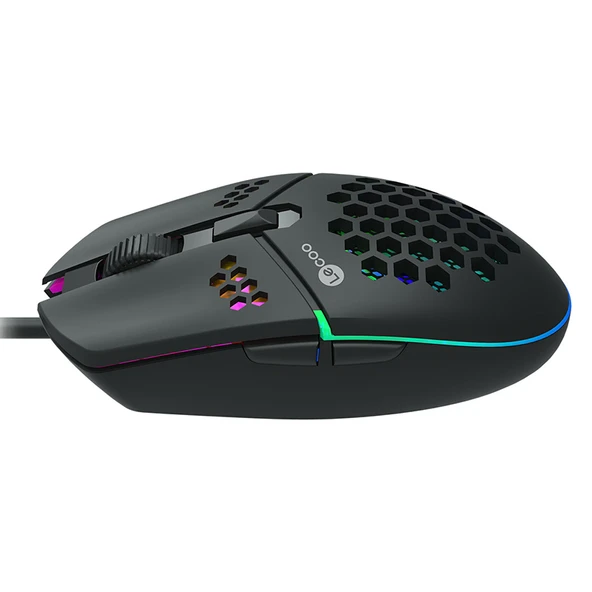 Lenovo Lecoo MS105 3200 DPI RGB Gaming Mouse ürün görseli 1