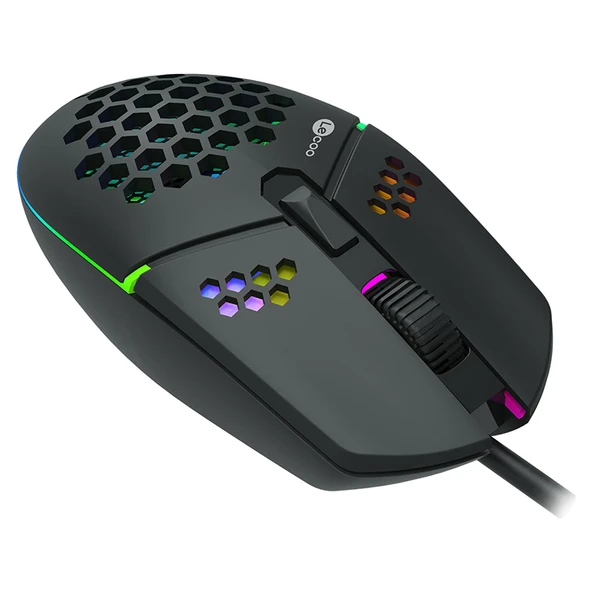 Lenovo Lecoo MS105 3200 DPI RGB Gaming Mouse ürün görseli 1