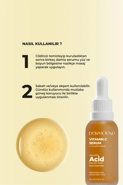 Dermoend  Vitamin C Serum - Resim 3