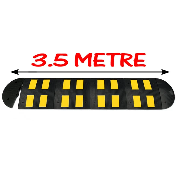 Kauçuk Kasis Hız Kesici Kasis Kauçuk Şaseli Trafik Yol Kasisi 3.5 Metre (50x50 cm) ürün görseli 1