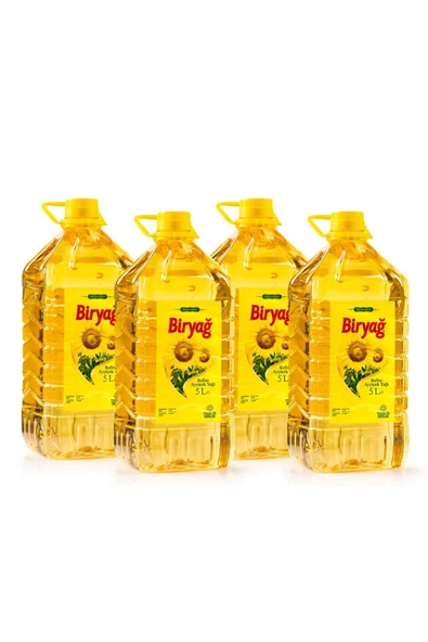 Biryağ Ayçiçek Yağı 5 lt Pet x 4 Adet ürün görseli 1