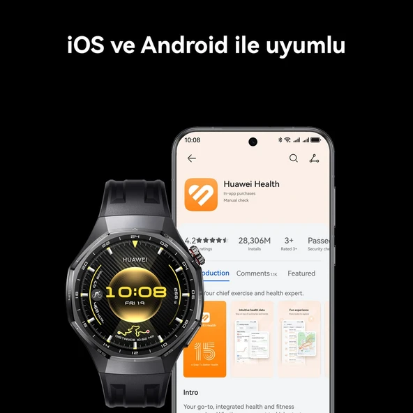 Huawei Watch GT 6 Pro 46 mm - Titanyum - Resim 7