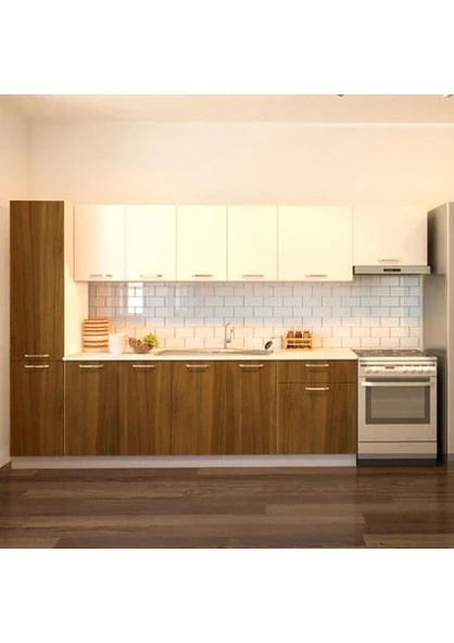 Tdesigno Yaprak Mutfak Kiler Dahil 320 cm Tezgah Dahil ürün görseli 1