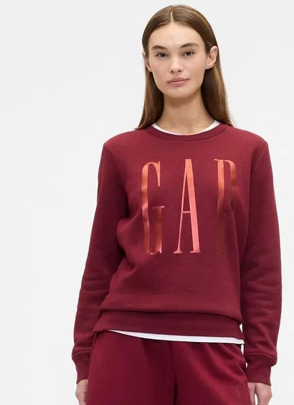 Gap Doorbuster Logo Sweatshirt 800444 Bisiklet Yaka Fleece Sweatshirt Kadın Sweatshirt ürün görseli 1
