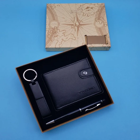 Siyah Touchpen Kalem Anahtarlık Ve Cüzdan ürün görseli 1