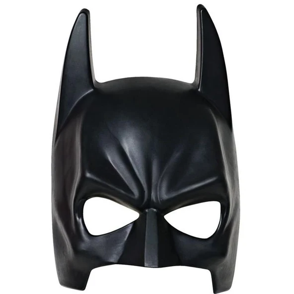Siyah Renk Çocuk Boy Arkadan Lastikli Batman Maskesi Yarasa Adam ürün görseli 1