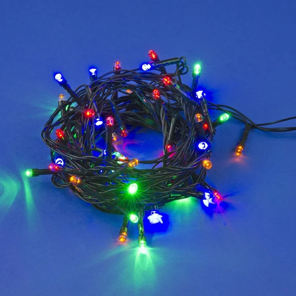 10 M 100 Led Pilli 2 Kademeli RGB Işık Siyah Kablo ürün görseli 1