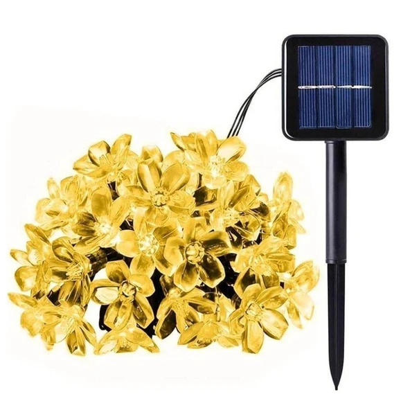 Solar 5m 50 Led Papatya Gün Işığı 8 Fonksiyonlu ürün görseli 1
