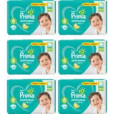 PRİMA AKTİF BEBEK BEZİ 6 NUMARA 240 ADET ürün görseli 1