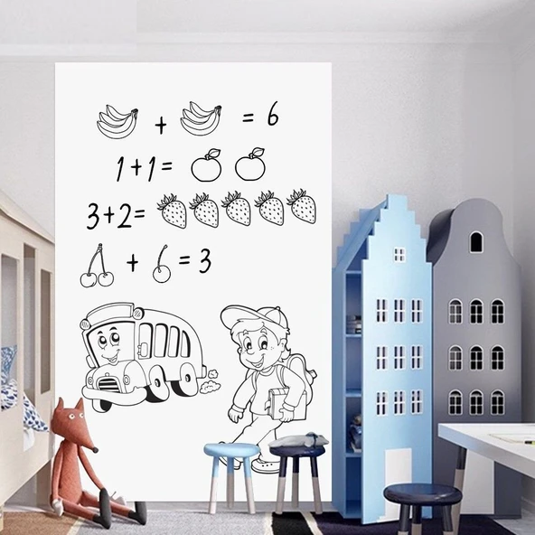 Yapışkanlı Beyaz Yazı Tahtası ürün görseli 1