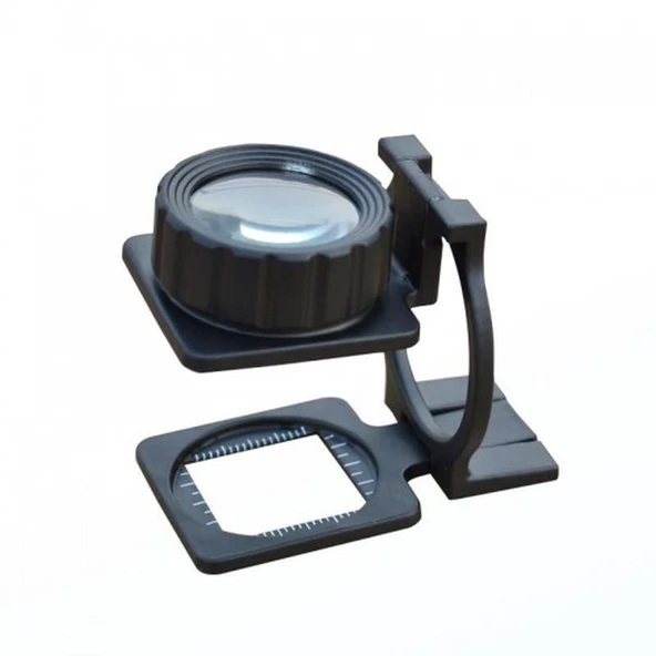 Tekstilciler Için  Kumaş Kontrolü Büyüteç Katlanan Metal 15X Büyütme ürün görseli 1
