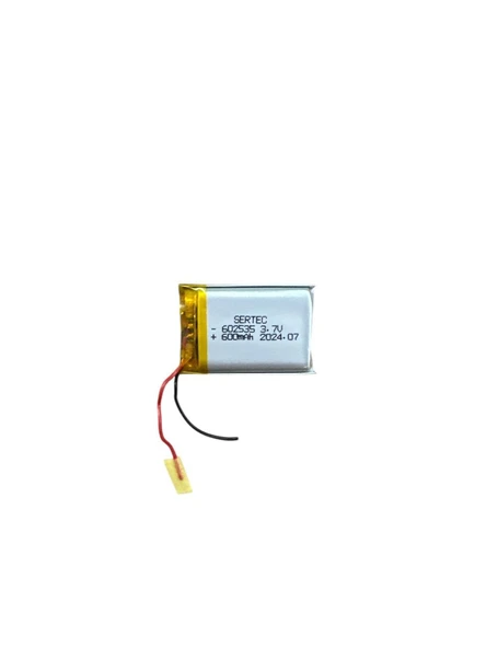 602535 3.7V 600 MAh Li-Polymer Pil Devreli/1.5A ürün görseli 1