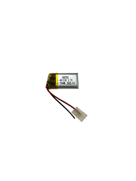 401120 3.7V 70 MAh Li-Polymer Pil (Devreli/1.5A) ürün görseli 1
