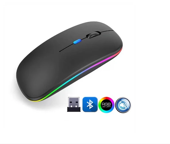 ZR215 Cba100 Rgb Siyah Şarjlı Mouse ürün görseli 1