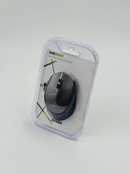 ZR880 Gri Wireless Mouse ürün görseli 1