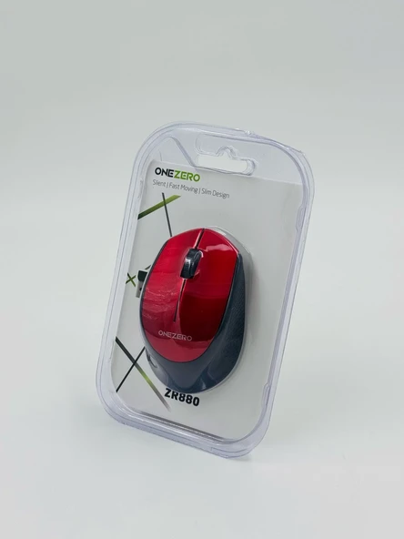 ZR880 Kırmızı Wireless Mouse ürün görseli 1