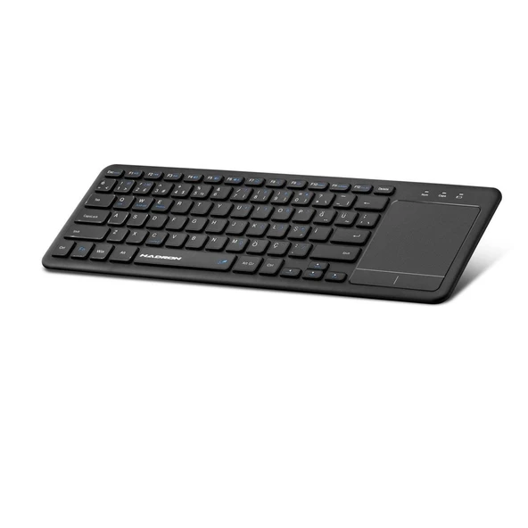 Bluetooth + Wıreless Klavye + Touch Pad Q Siyah HDX2505 ürün görseli 1