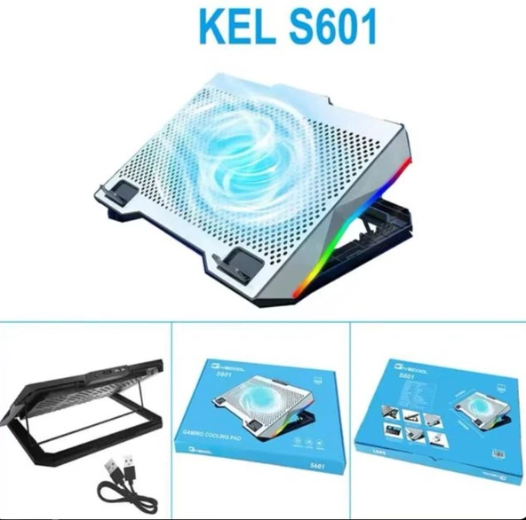 ZR924 S601 Tek Fanlı Rgb Metalik Laptop Soğutucu ürün görseli 1