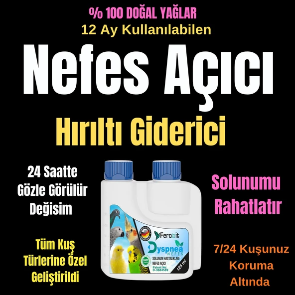Hırıltı Giderici Ve Solunum Yolu Açıcı (tüm Kuş Yürleri ) 125 ml Nefes AÇICI ürün görseli 1