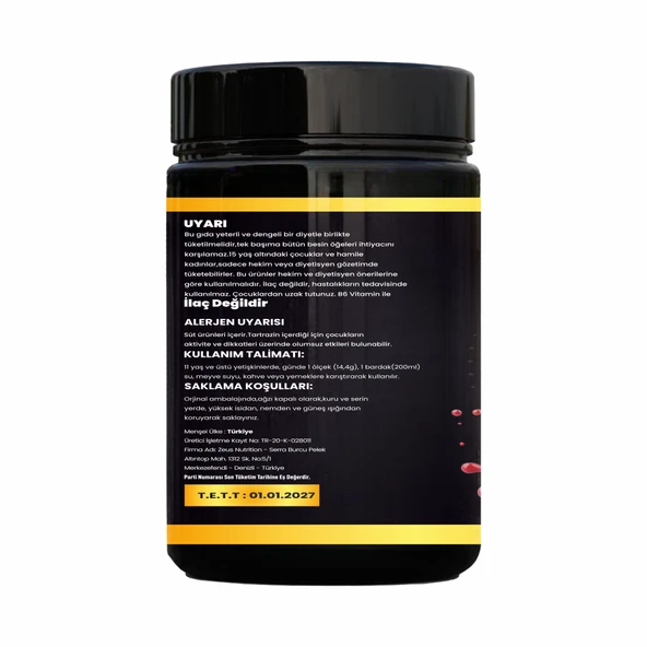 Zeus Nutrition Whey 400g-Çilek-Aromalı - Resim 2