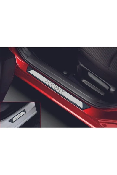 HYUNDAİ ACCENT TÜM MODELLER UYUMLU STYLE KROM KAPI EŞİĞİ 4 PARÇA ürün görseli 1