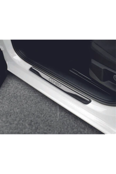 OPEL COMBO TÜM MODELLER NEW KROM KAPI EŞİĞİ 4 PARÇA PASLANMAZ ÇELİK ürün görseli 1
