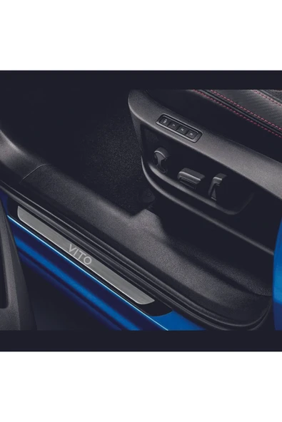 MERCEDES VİTO TÜM MODELLER OLD KROM KAPI EŞİĞİ 2 PARÇA PASLANMAZ ÇELİK ürün görseli 1