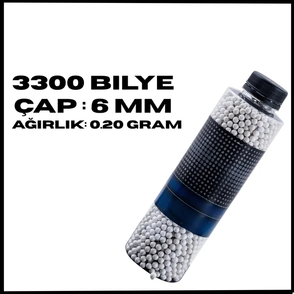 Uyguna-Yakala 3300'lü - 0.20 grPlastik Bilye 6mm-SAC.100 ürün görseli 1
