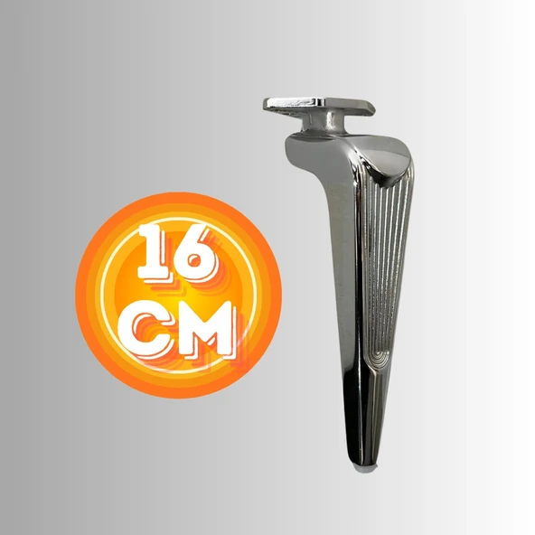 16 CM METAL KLAS KOLTUK AYAĞI MOBİLYA AYAĞI ÜNİTE AYAĞI KONSOL AYAĞI PUF BERJER AYAĞI ürün görseli 1
