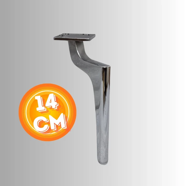 14 CM METAL ZİRVE AYAK KOLTUK AYAĞI MOBİLYA AYAĞI ÜNİTE AYAĞI KONSOL AYAĞI PUF BERJER AYAĞI ürün görseli 1
