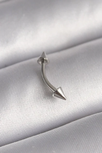 316L Çelik Gümüş Renk Çivi Model Piercing - TJ-PR1364 ürün görseli 1