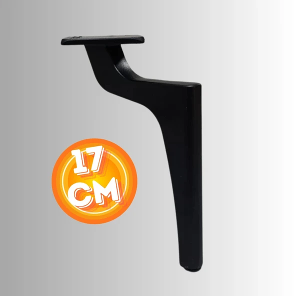 17 CM METAL ZİRVE AYAK KOLTUK AYAĞI MOBİLYA AYAĞI ÜNİTE AYAĞI KONSOL AYAĞI PUF BERJER AYAĞI ürün görseli 1