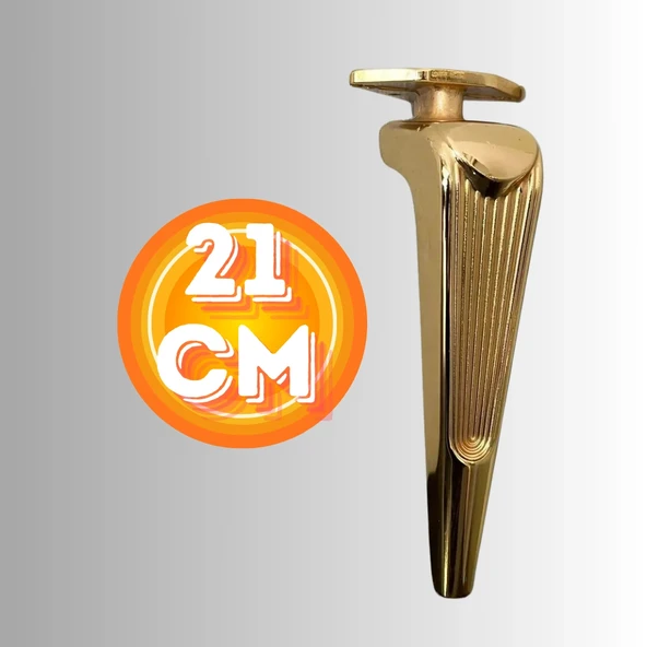 21 CM METAL KLAS KOLTUK AYAĞI MOBİLYA AYAĞI ÜNİTE AYAĞI KONSOL AYAĞI PUF BERJER AYAĞI ürün görseli 1