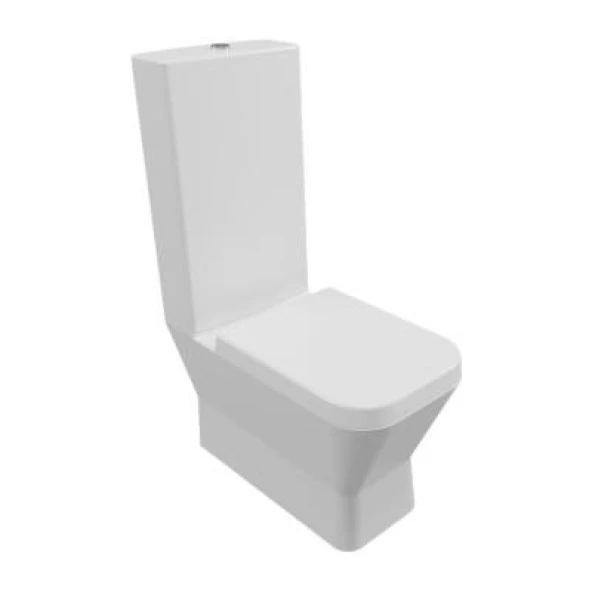 Serel Diagonal 66 cm Duvara Sıfır Klozet 60 cm Rezervuar ile DG84STS110H ürün görseli 1