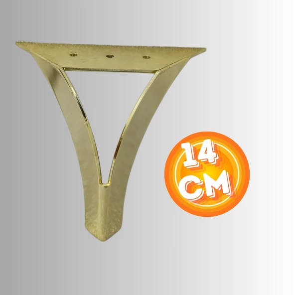 14 CM METAL DAMLA KOLTUK AYAĞI MOBİLYA AYAĞI ÜNİTE AYAĞI KONSOL AYAĞI PUF BERJER AYAĞI ürün görseli 1