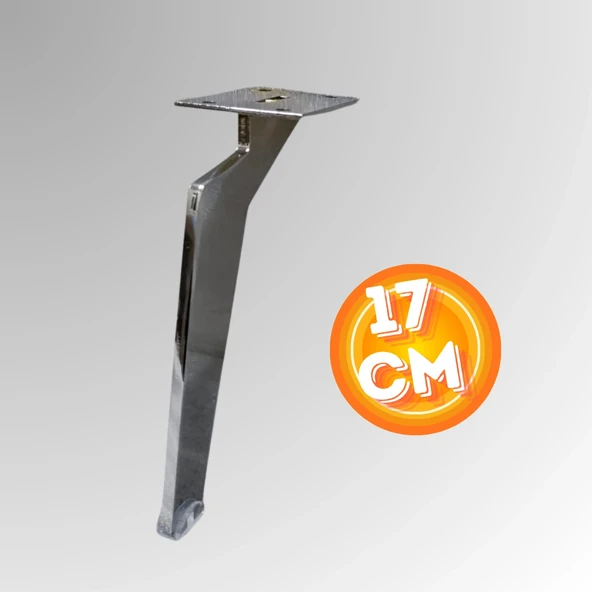 17 CM METAL TABANCA AYAK KOLTUK AYAĞI MOBİLYA AYAĞI ÜNİTE AYAĞI KONSOL AYAĞI PUF BERJER AYAĞI ürün görseli 1