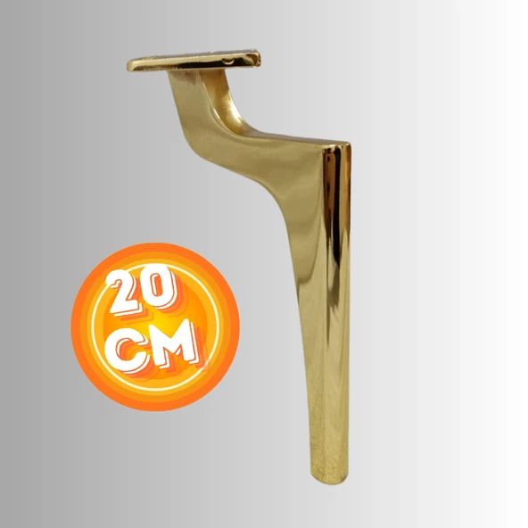 20 CM METAL ZİRVE AYAK KOLTUK AYAĞI MOBİLYA AYAĞI ÜNİTE AYAĞI KONSOL AYAĞI PUF BERJER AYAĞI ürün görseli 1